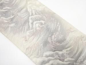 荒波模様織り出し 袋帯